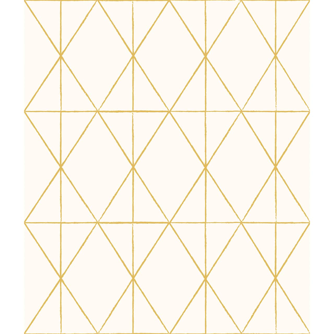 My Style Lennon Gold Geo Peel & Stick Wallpaper